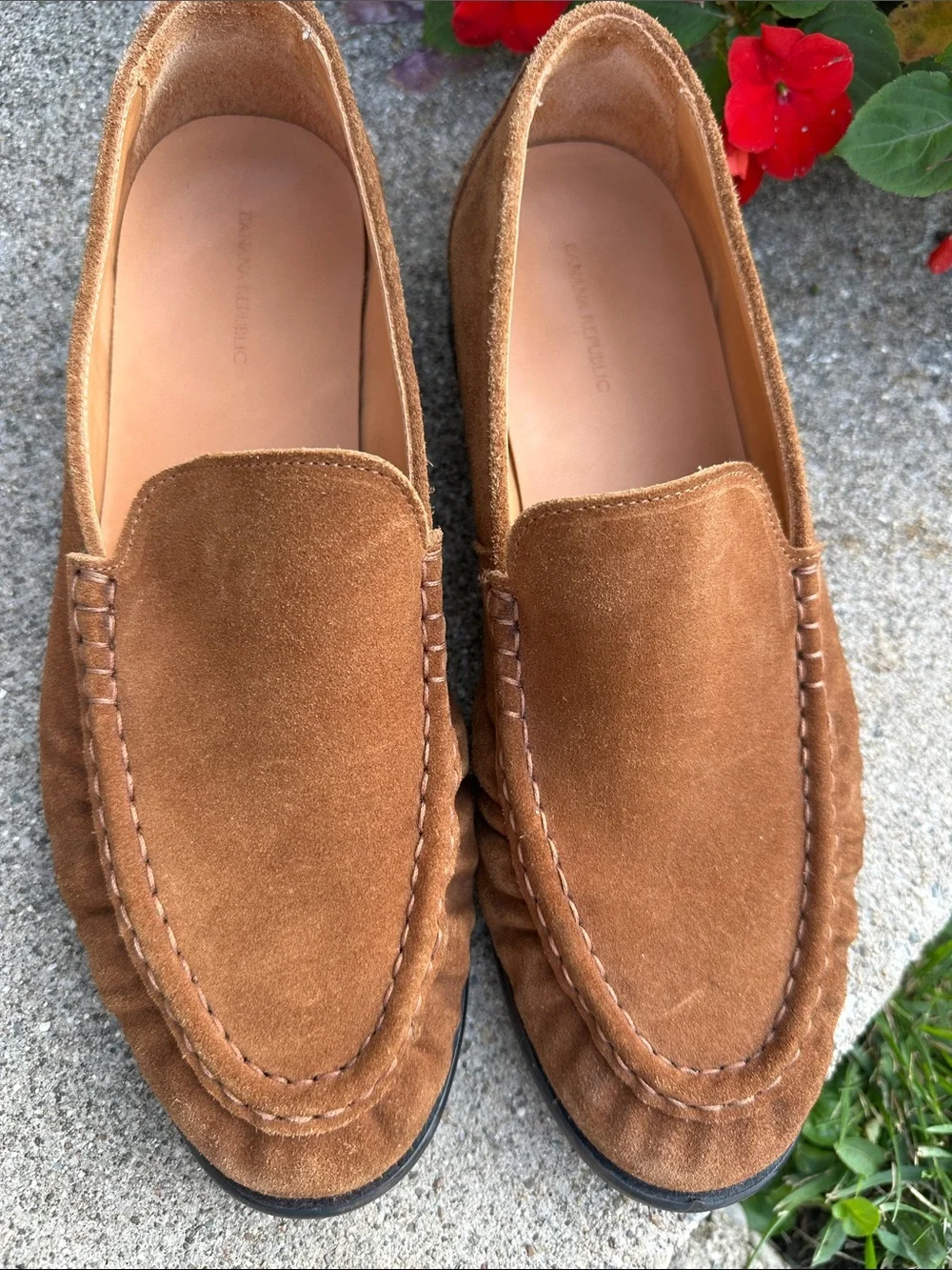 Men's banana republic SUEDE MOC-TOE LOAFER